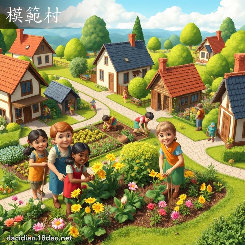 模范村 - 国语大辞典配图
