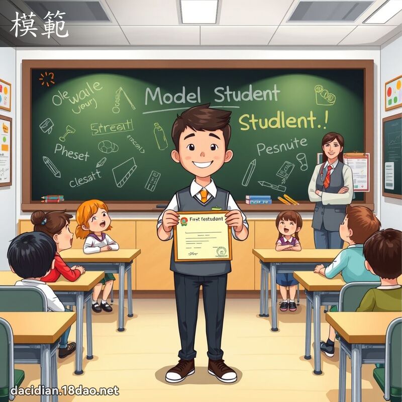 模範 - 國語大辭典配圖