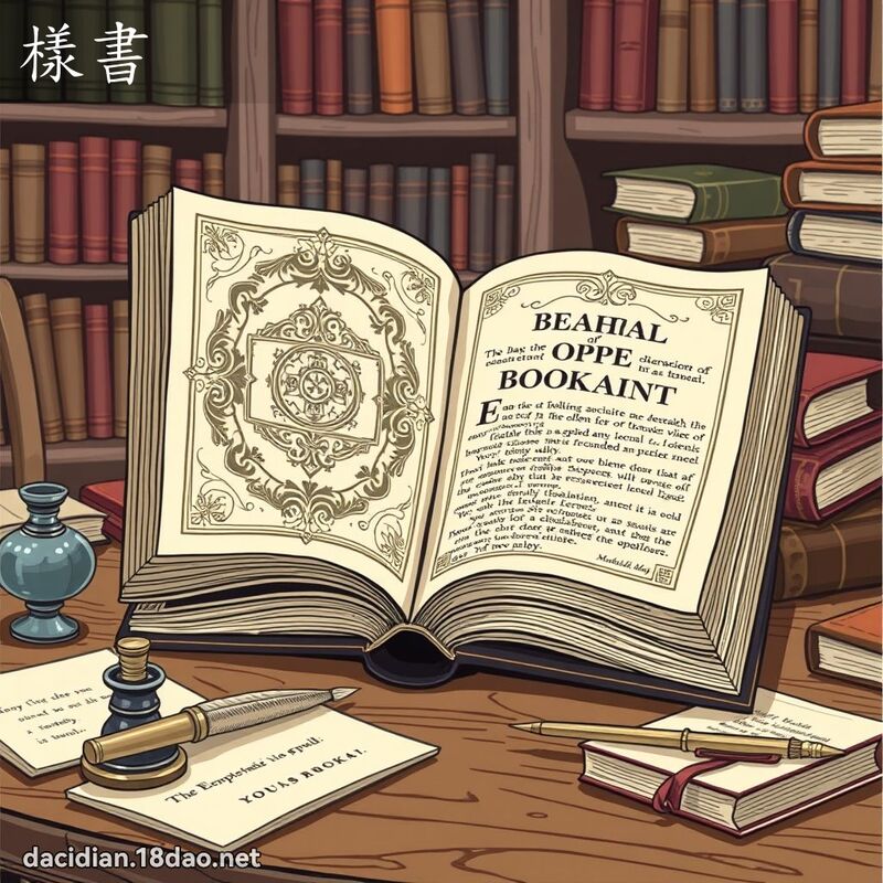 樣書 - 國語大辭典配圖