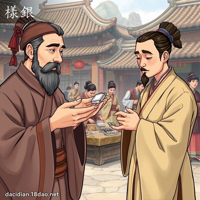 樣銀 - 國語大辭典配圖