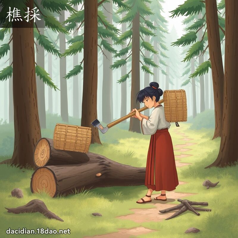 樵採 - 国语大辞典配图