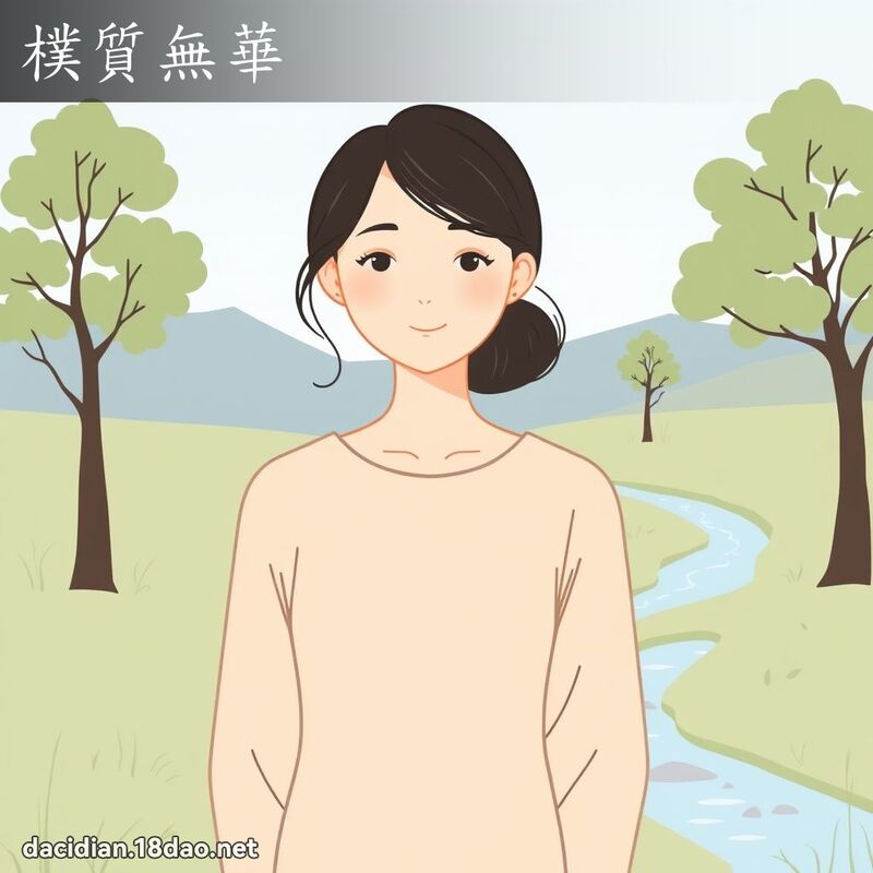 樸質無華 - 國語大辭典配圖