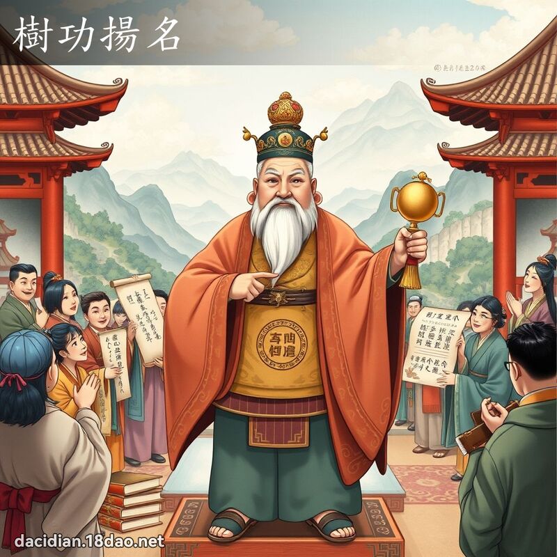 樹功揚名 - 國語大辭典配圖