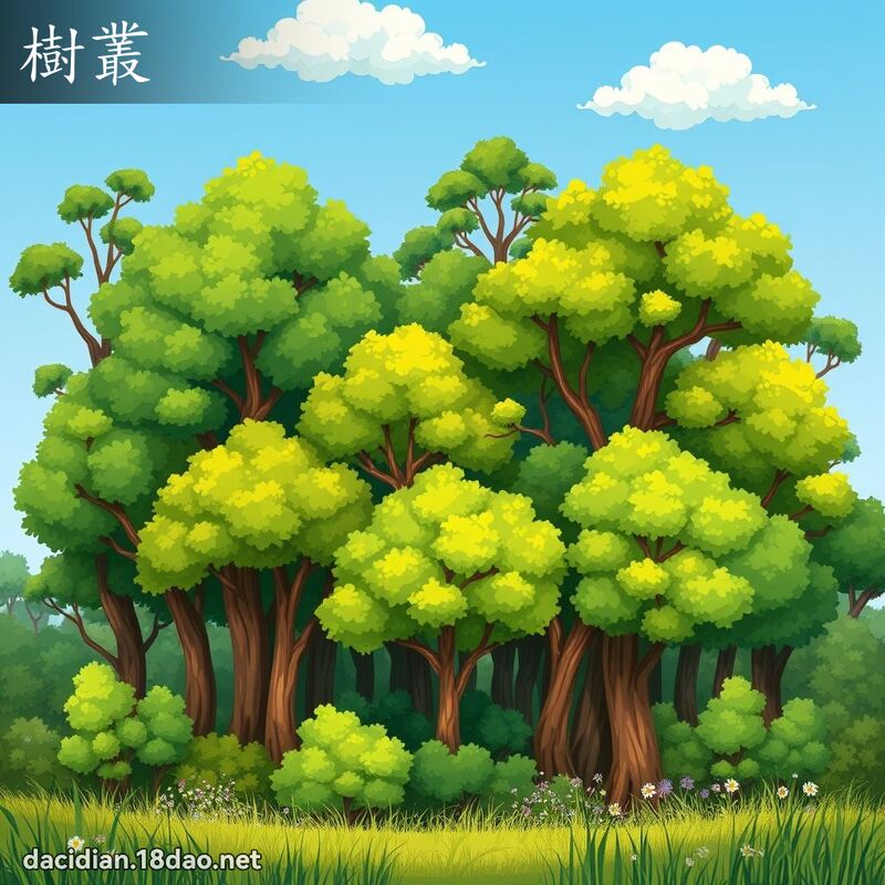 樹叢 - 國語大辭典配圖