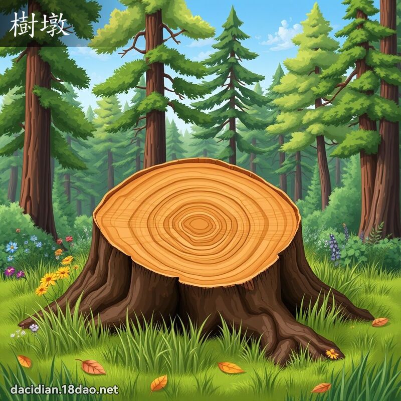 树墩 - 国语大辞典配图