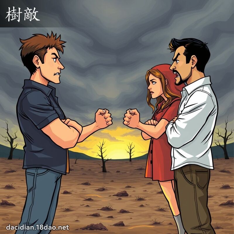 樹敵 - 國語大辭典配圖
