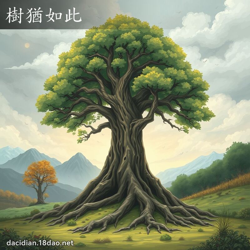 樹猶如此 - 國語大辭典配圖