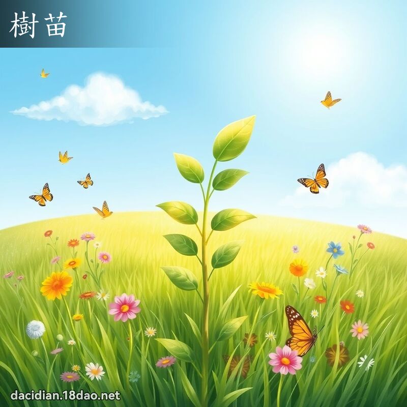 树苗 - 国语大辞典配图