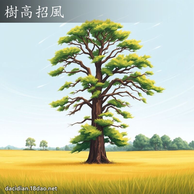 樹高招風 - 國語大辭典配圖