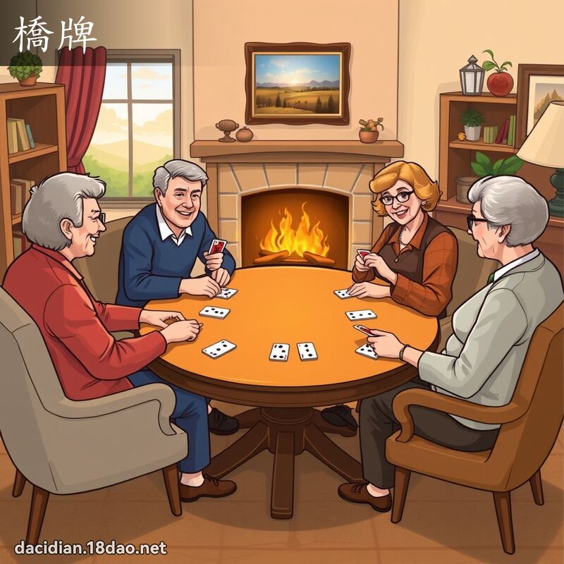 橋牌 - 國語大辭典配圖