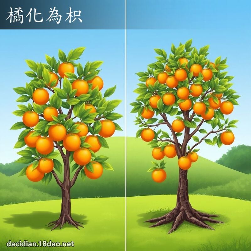 橘化為枳 - 國語大辭典配圖