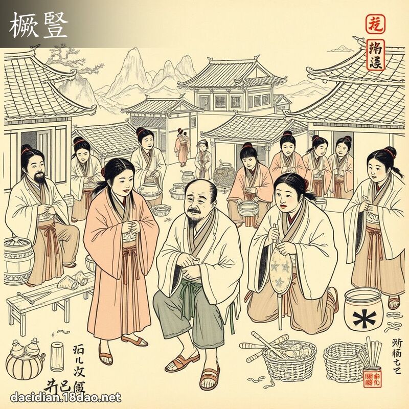 橛豎 - 國語大辭典配圖