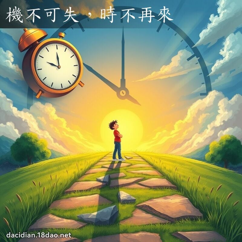 機不可失，時不再來 - 國語大辭典配圖