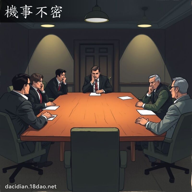 机事不密 - 国语大辞典配图