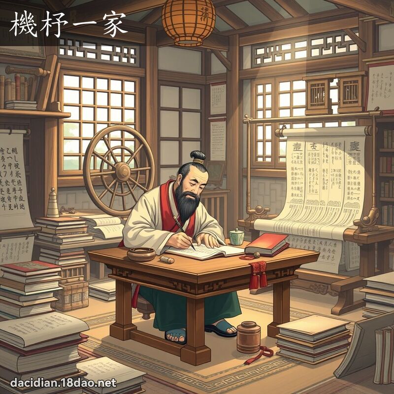 機杼一家 - 國語大辭典配圖