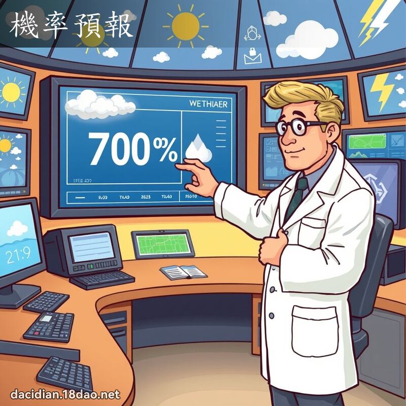机率预报 - 国语大辞典配图