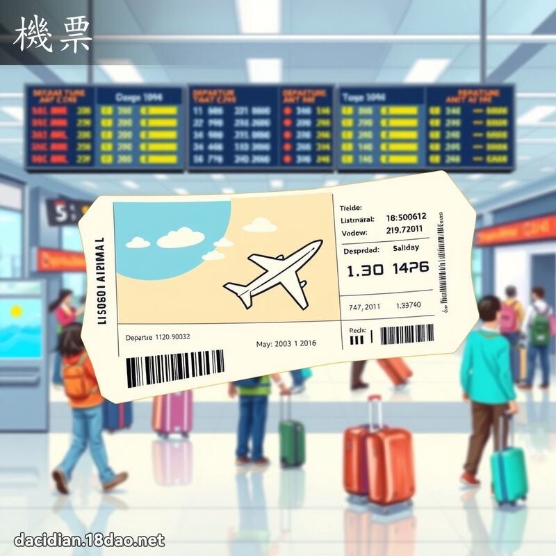 機票 - 國語大辭典配圖