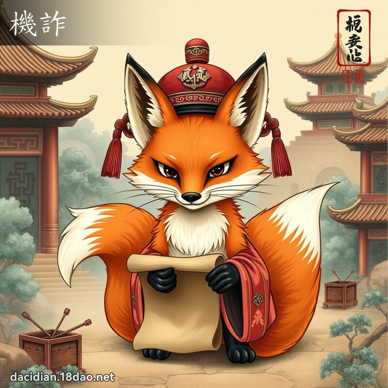 机诈 - 国语大辞典配图