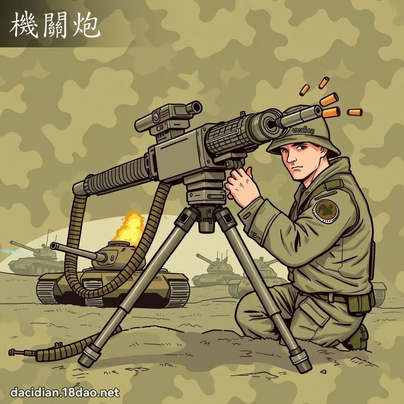 機關炮 - 國語大辭典配圖