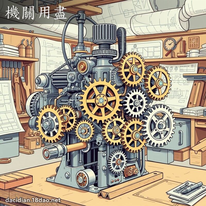 機關用盡 - 國語大辭典配圖