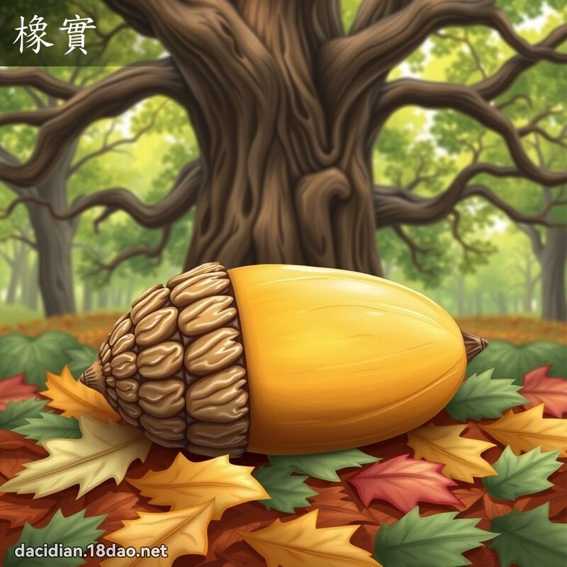 橡實 - 國語大辭典配圖