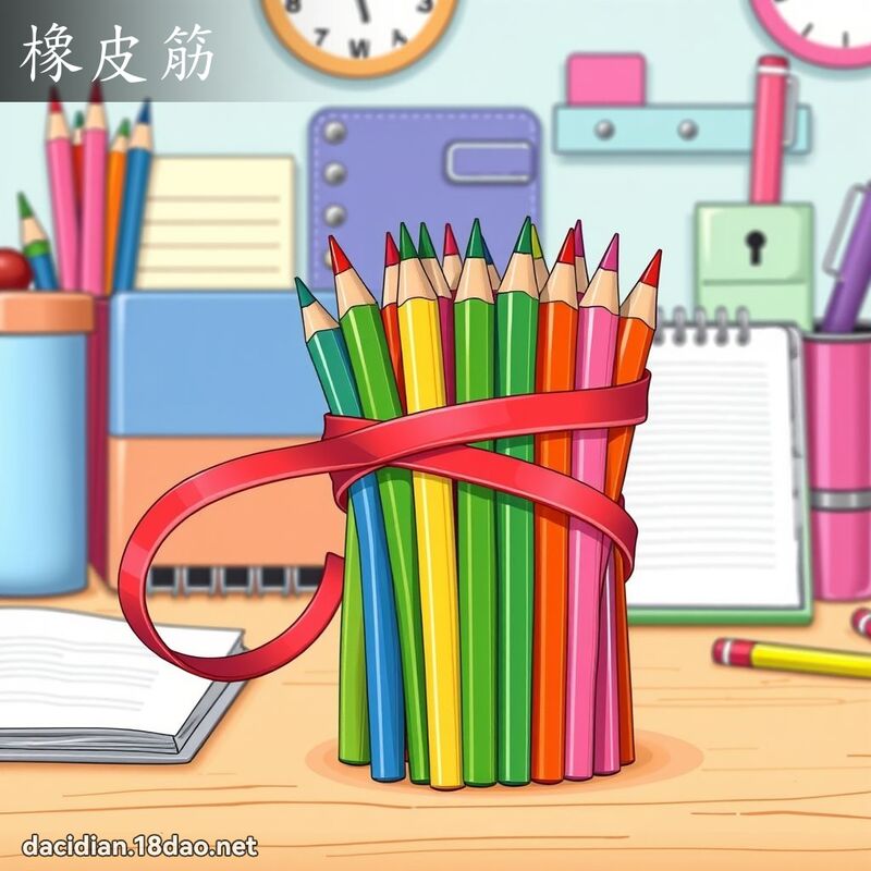橡皮筋 - 國語大辭典配圖