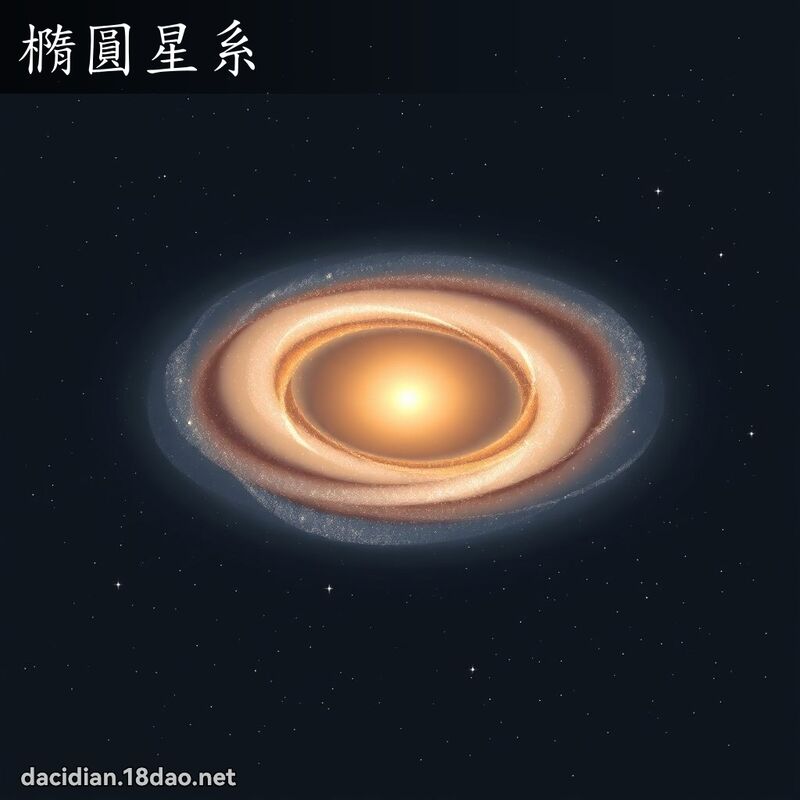椭圆星系 - 国语大辞典配图