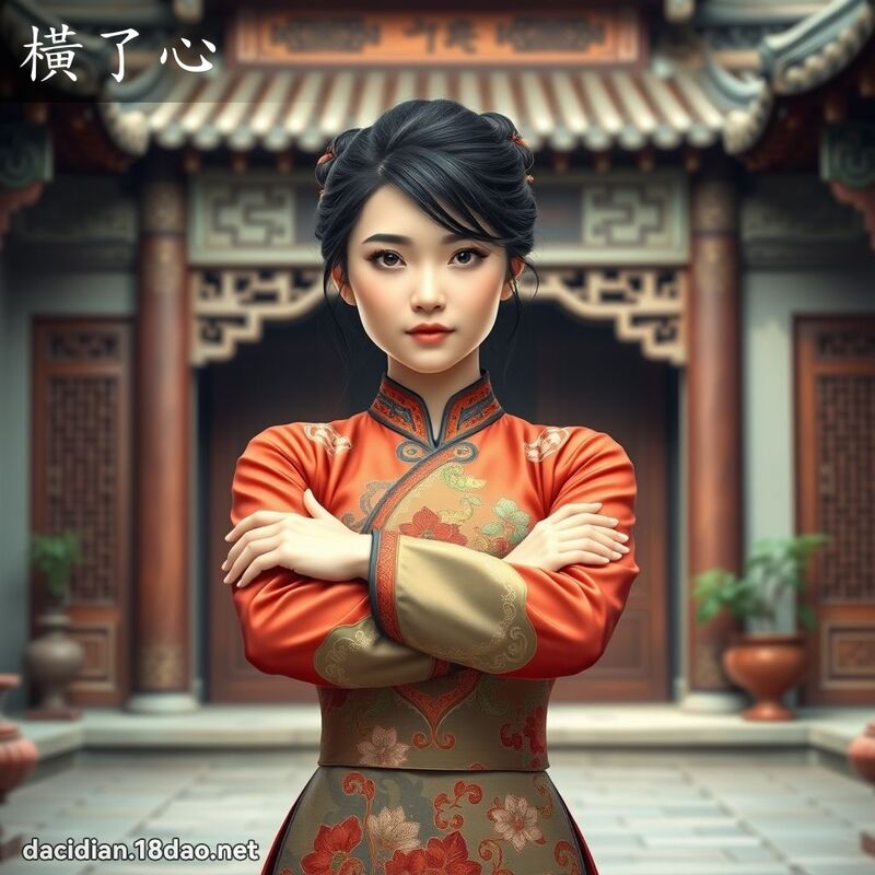横了心 - 国语大辞典配图