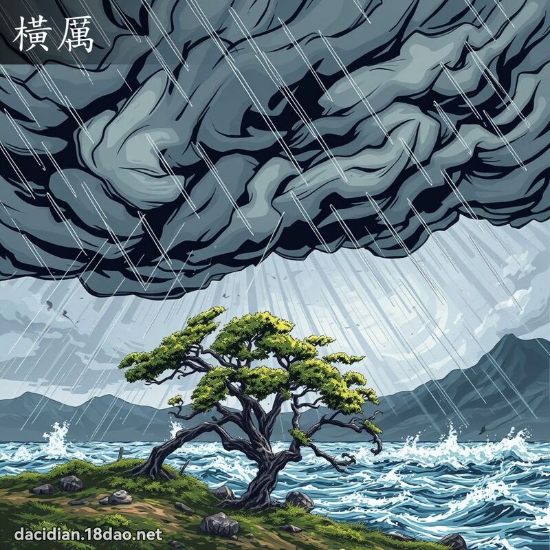 橫厲 - 國語大辭典配圖