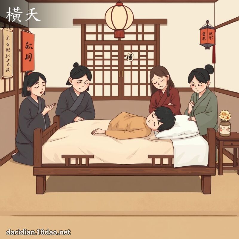 橫夭 - 國語大辭典配圖