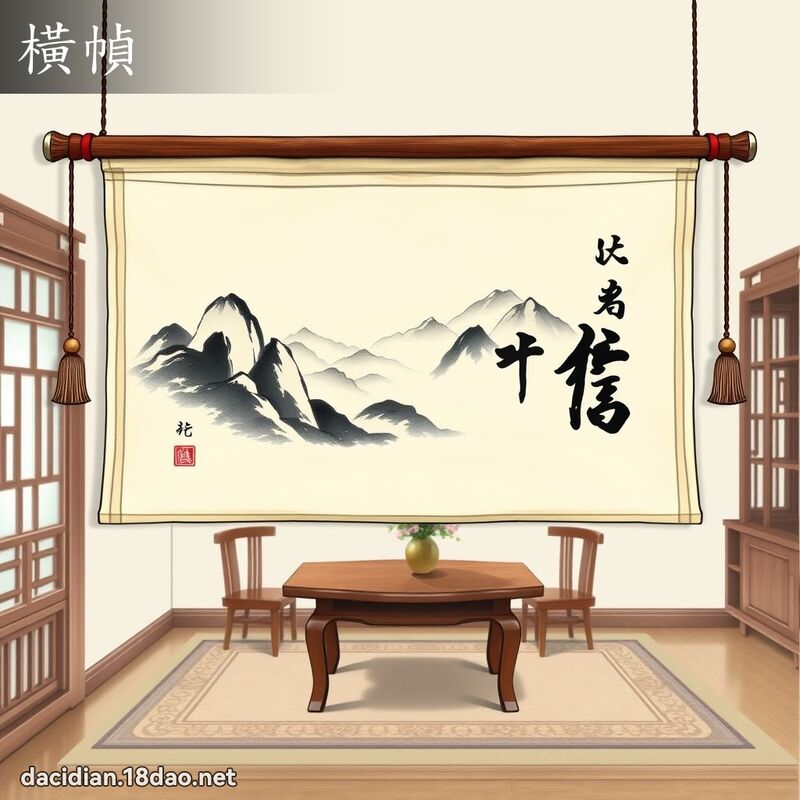 橫幀 - 國語大辭典配圖