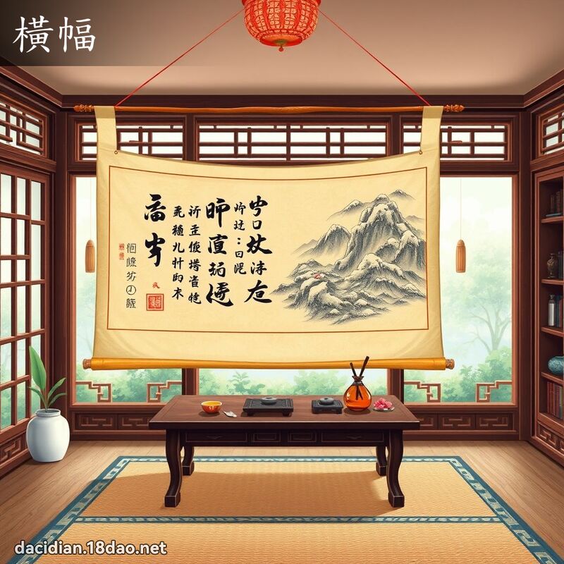 橫幅 - 國語大辭典配圖