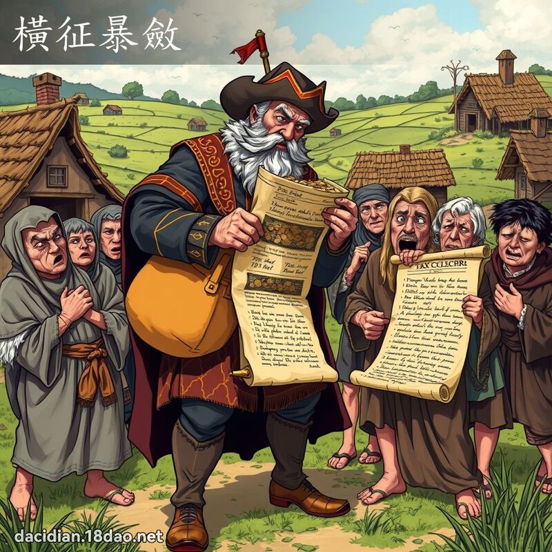 橫征暴斂 - 國語大辭典配圖