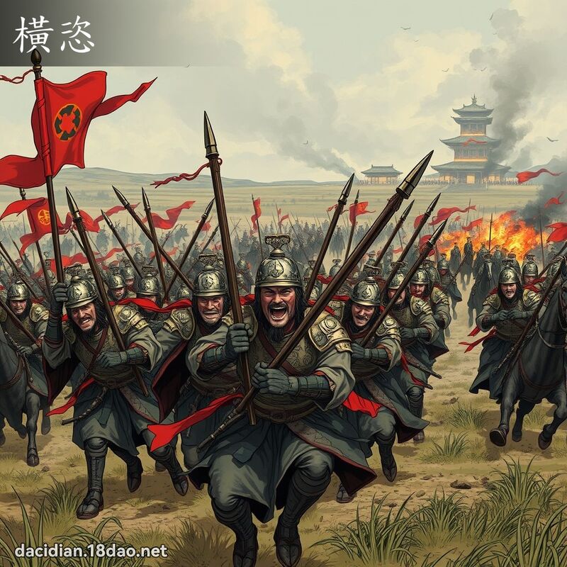 橫恣 - 國語大辭典配圖
