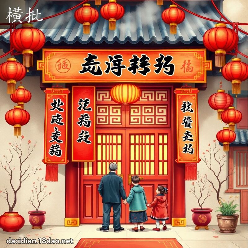 横批 - 国语大辞典配图