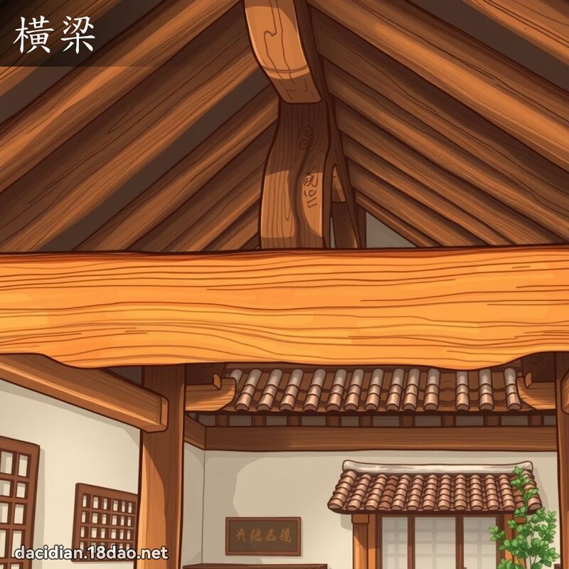 橫梁 - 國語大辭典配圖