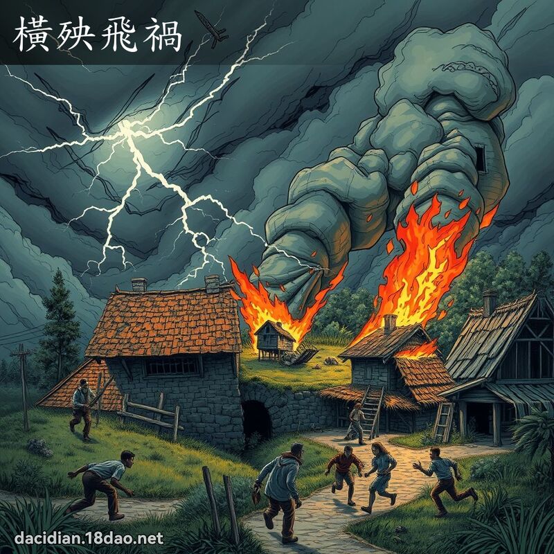 横殃飞祸 - 国语大辞典配图