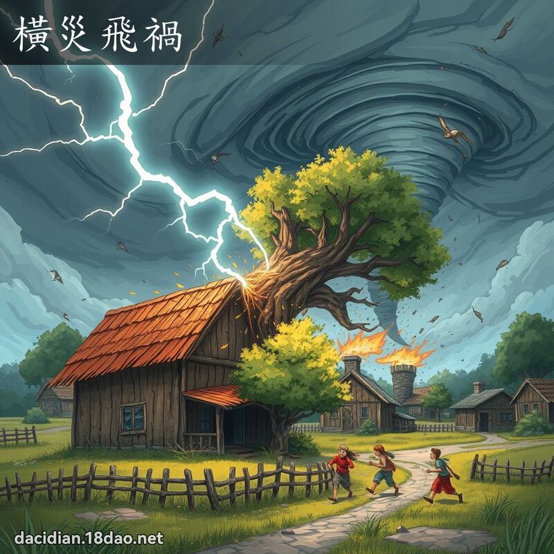 橫災飛禍 - 國語大辭典配圖