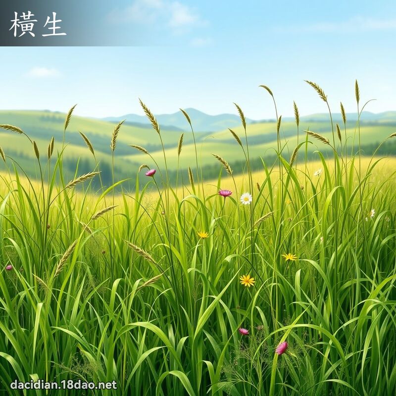 橫生 - 國語大辭典配圖