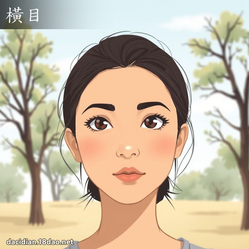 橫目 - 國語大辭典配圖