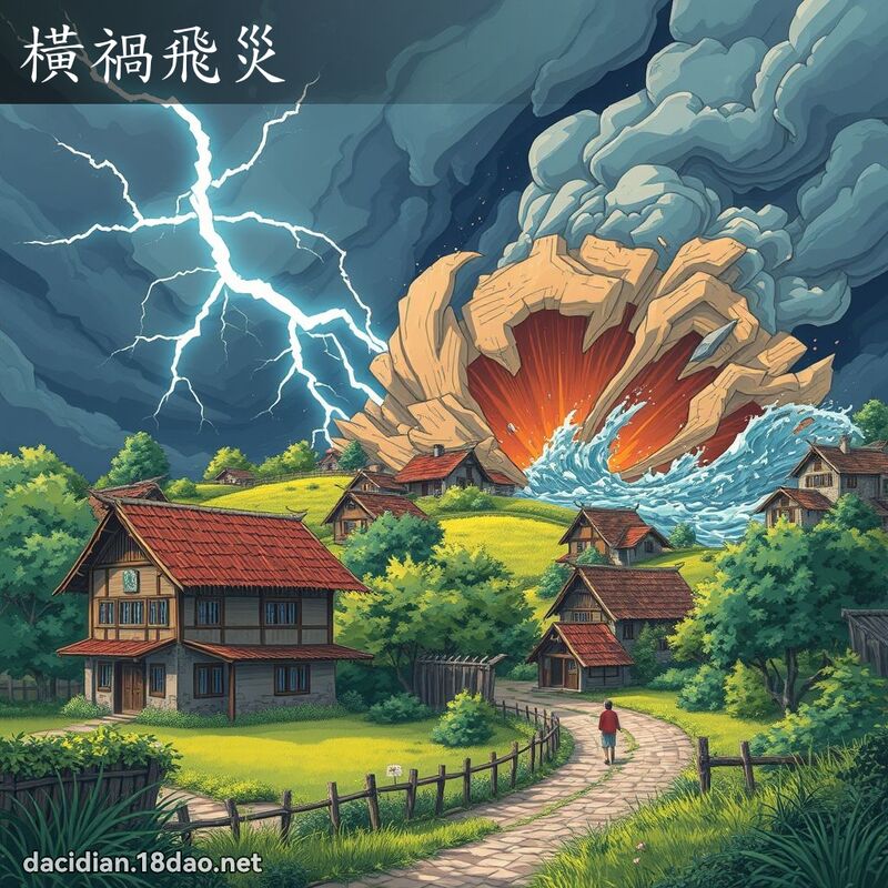 橫禍飛災 - 國語大辭典配圖