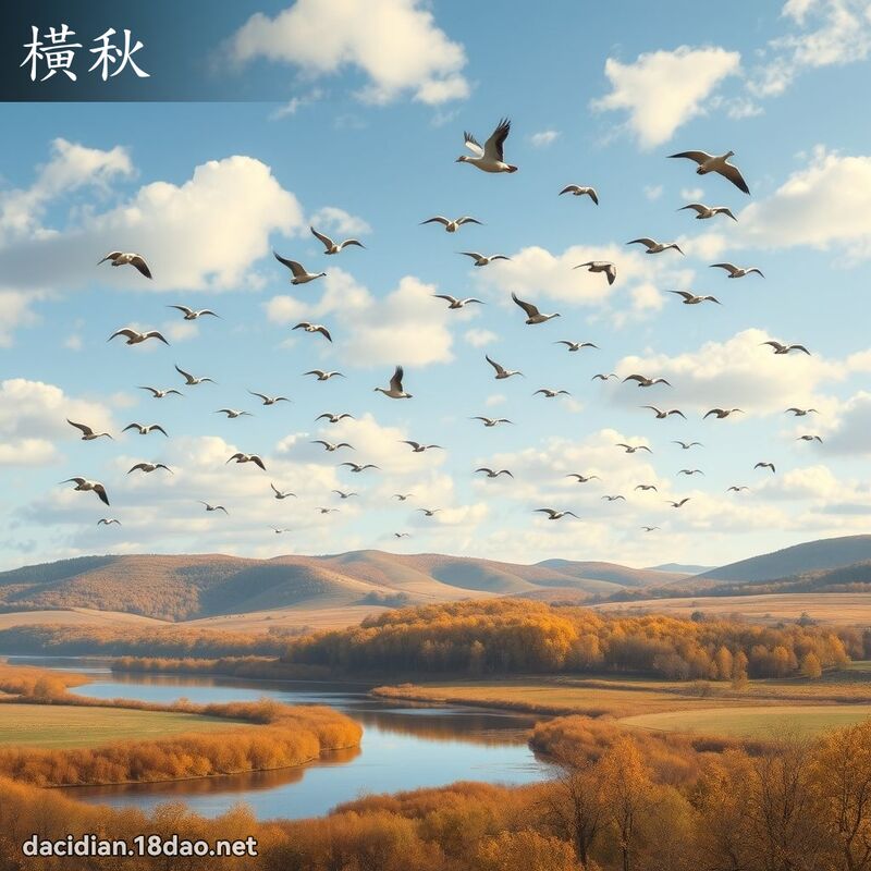 橫秋 - 國語大辭典配圖