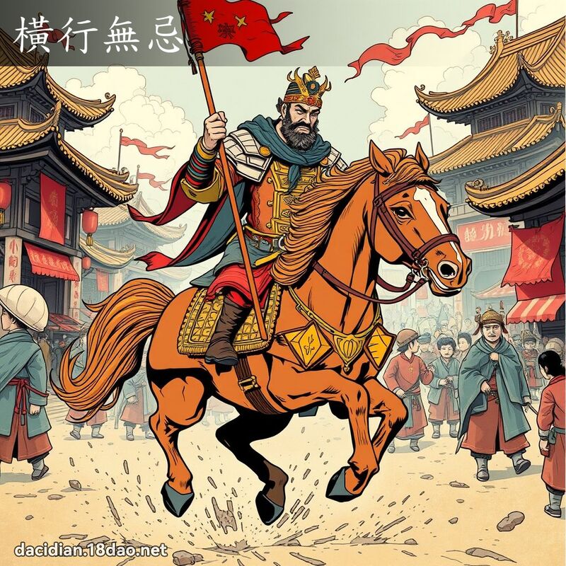 橫行無忌 - 國語大辭典配圖