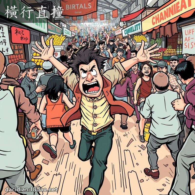 橫行直撞 - 國語大辭典配圖