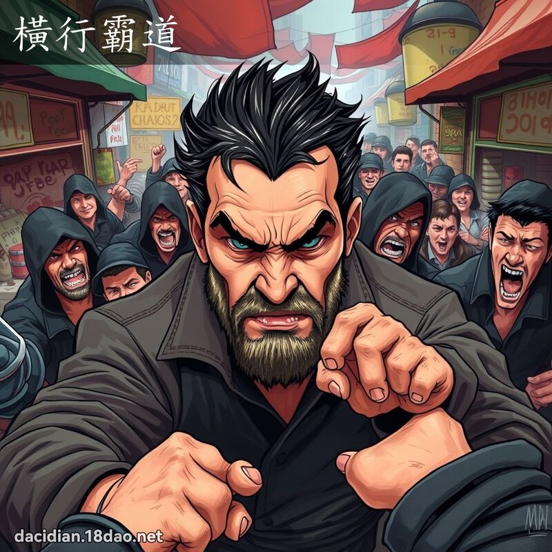 橫行霸道 - 國語大辭典配圖