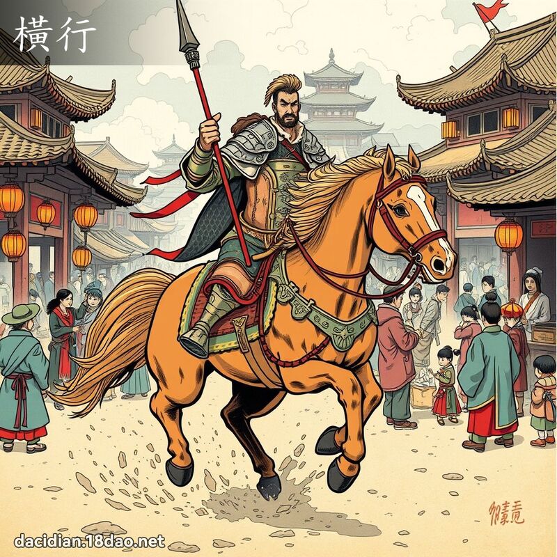 橫行 - 國語大辭典配圖