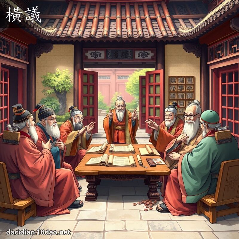 橫議 - 國語大辭典配圖