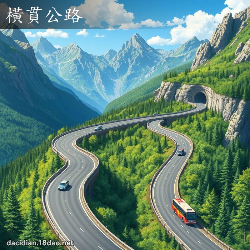 横贯公路 - 国语大辞典配图