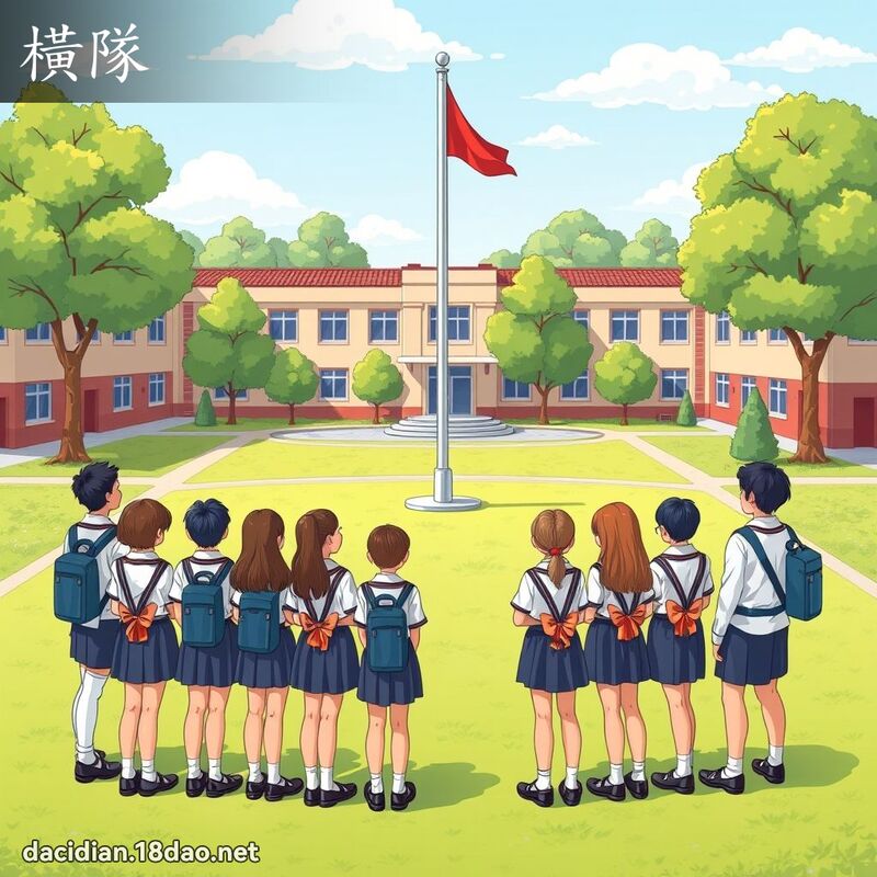 横队 - 国语大辞典配图