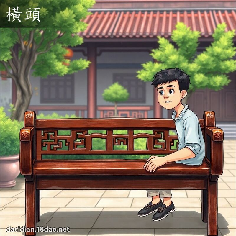 橫頭 - 國語大辭典配圖